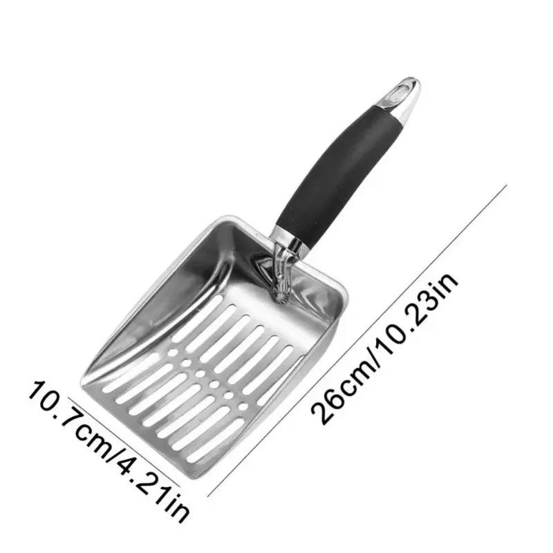 

Stainless steel metal cat litter shovel, large cat poop shovel, beach shovel, pet cleaning tool