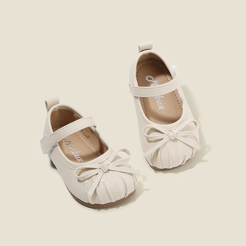 

Женская детская обувь, маленькая детская обувь, милая детская обувь для малышей, туфли принцессы с бантом для девочек, одинарные туфли