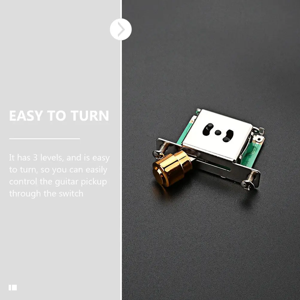 Electric Guitar Pickup Selector 3 Position Toggle Switch Metal Guitar Toggle Parts Accessory Pickup Selector Potentiometer