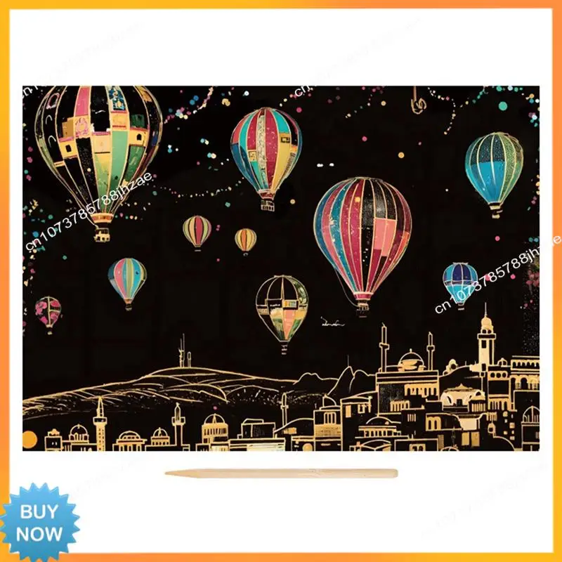 A10R Handmade Accessories Adults Scratching Drawing Decompression Tool Toy Scraping Painting Birthday Gift DIY Craft