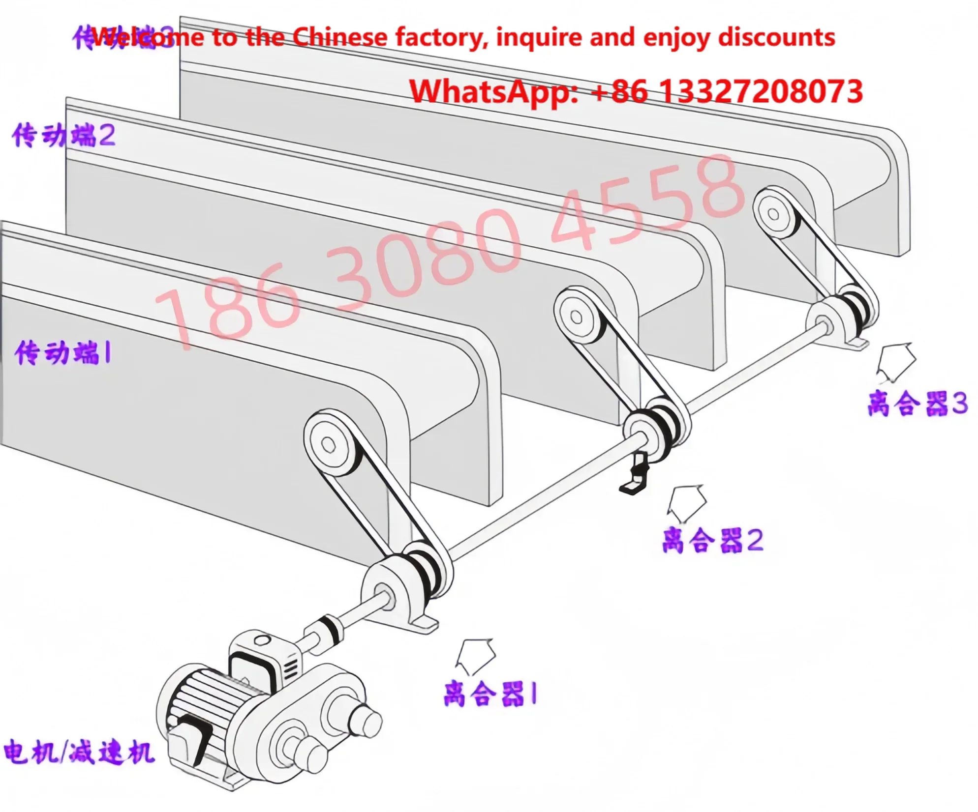 DLD7 Series Flange Integrated Electromagnetic Clutch, DC12V/24V Fast Response Electromagnetic Clutch