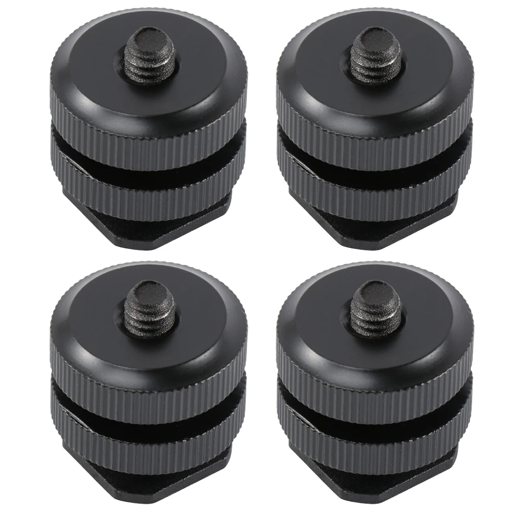 

4 Pcs Hot Shoe Adapter Camera Bracket Mounting Accessories for Photography Flash