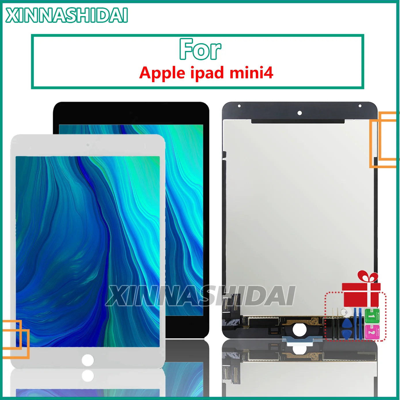 New For iPad Mini 4 A1538 A1550 LCD Display Touch Screen Digitizer Assembly Replacement