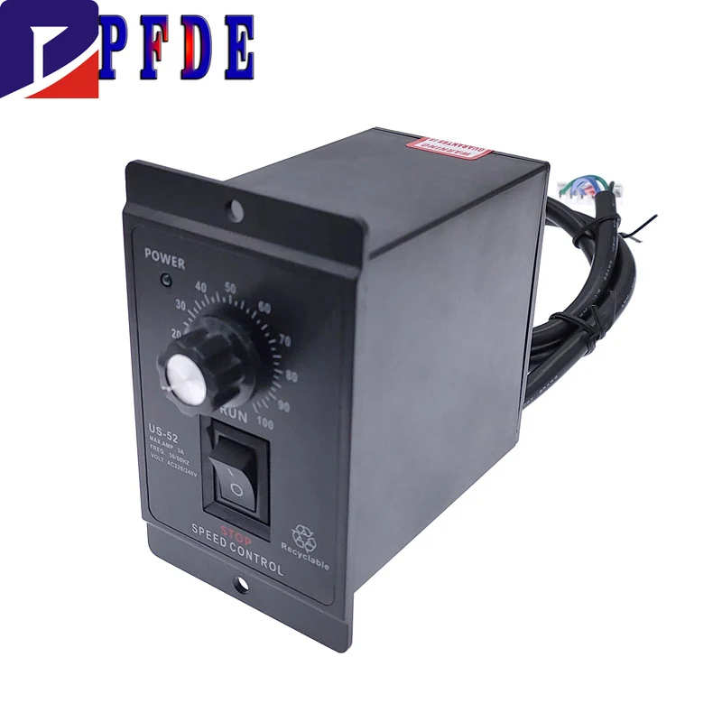 US-52 5w/25w/40w/60w/90w/120w/180w/200w/250wAC 220V Motor Speed Pinpoint Regulator Controller Forward & Backward 50/60hz