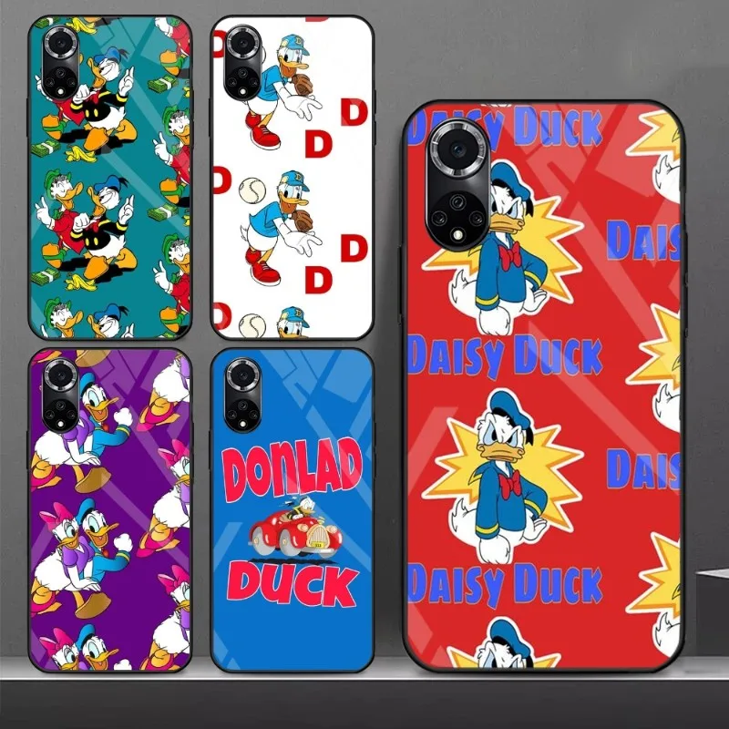 Disney Donald Duck Phone Case For Samsung A 52 70 71 72 81 91 E S 4G 5G 33 20 S 12 10 21 22 13 30 31 32 40 42 50 51 Glass Cover