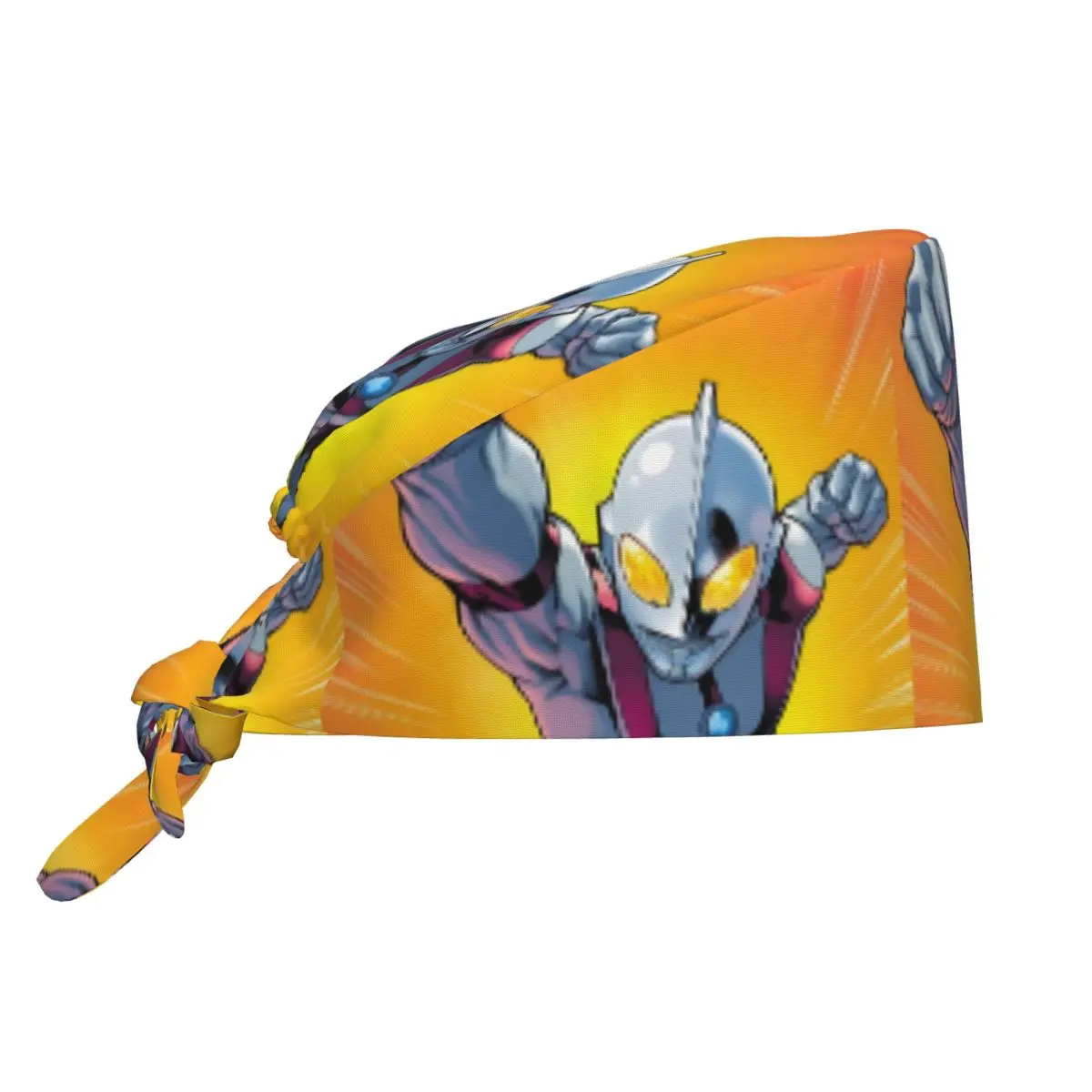 

Custom Comic U-Ultramanes Anime Hot Working Cap Surgical Hats Women Men Operating Room Cap Operator Hats Lab Works Hat