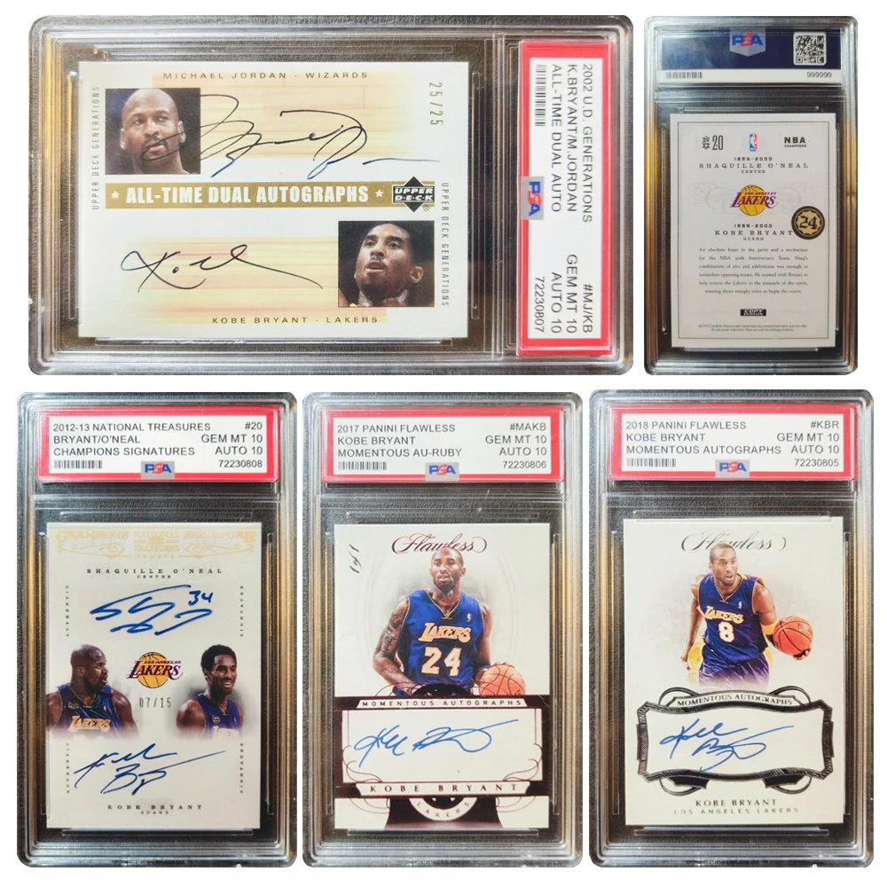 

Баскетбольная карточка Panini, кирпичи «сделай сам», домашний Jordan Kobe Bryant, рейтинг Джеймса, подпись, лазерная вспышка, Рождественский подарок на день рождения для мальчика