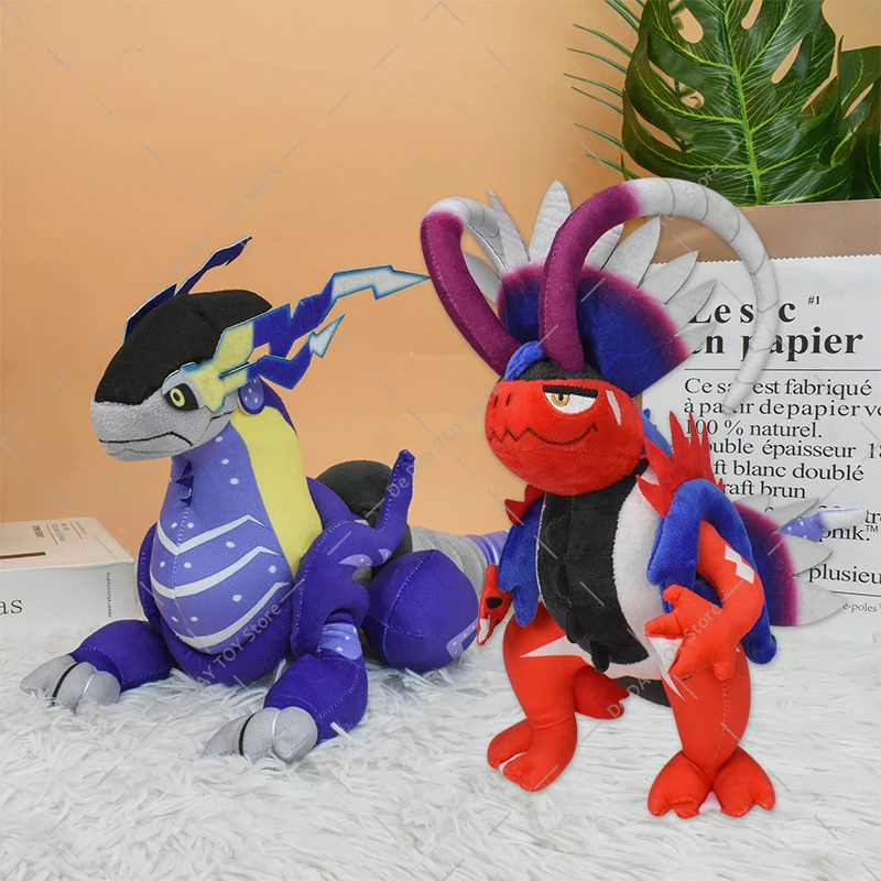 Pokemon Plush Doll Koraidon Miraidon Scarlet Violet Series Cartoon Anime Monsters Peripherals Stuffed Animals Toy Gift