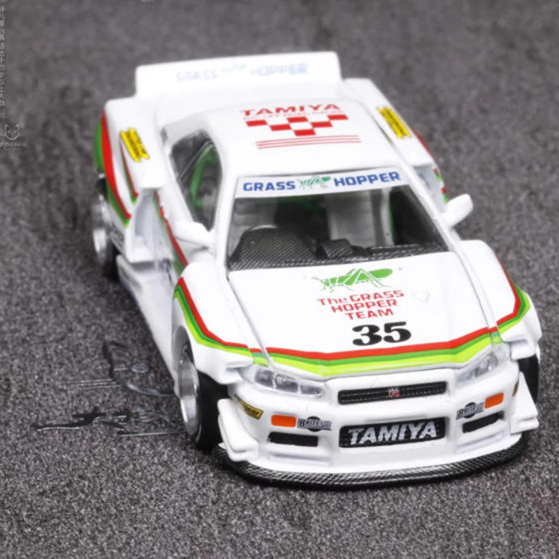 

TAMIYA * KAIDOHOUSE 1/64 Skyline GTR R34 Alloy Car Model Static Collection Decorated Holiday Gifts Toys