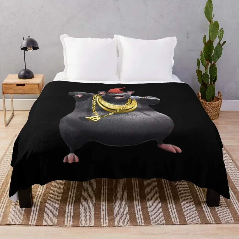 

Biggie Cheese Rat Throw Blanket Wrinkle Resistant Lightweight Blanket