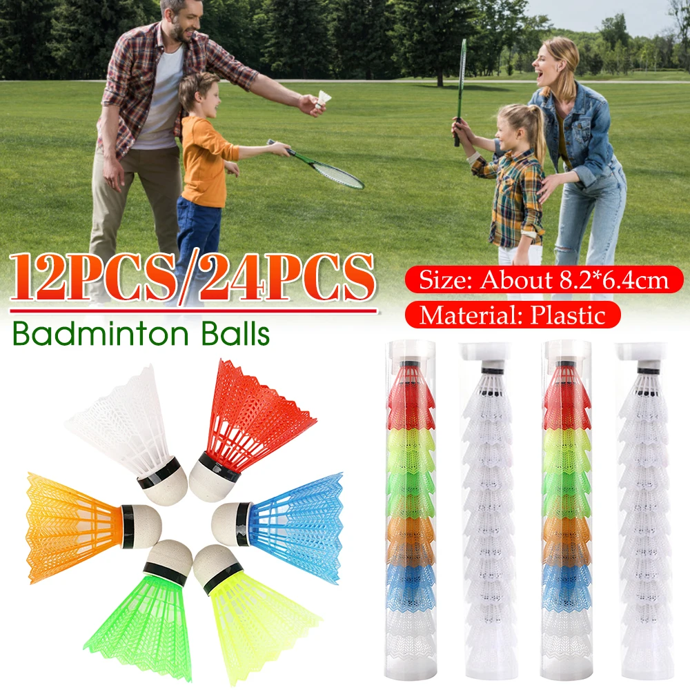 배드민턴 연습용 경량 셔틀콕 24개 세트 이미지