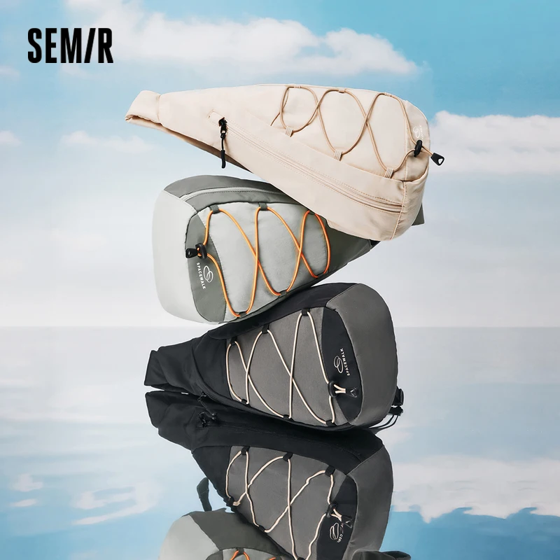 

Semir Мужская нагрудная сумка в горном стиле для пешего туризма и велоспорта, легкая сумка через плечо для пары, 2025 г., спортивная сумка на открытом воздухе