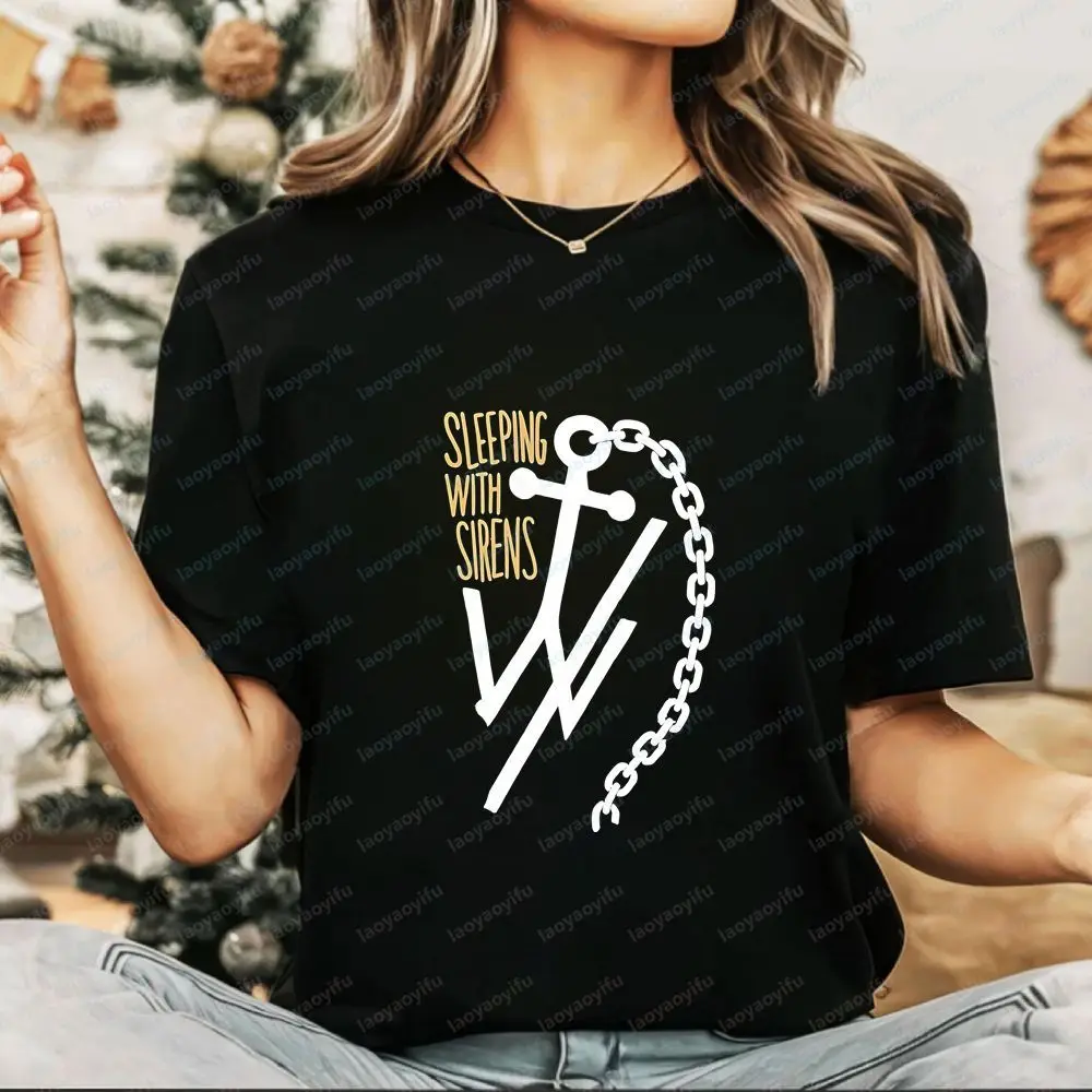 Sleeping with Sirens - Rock Band Summer Casual Trendy Multi-Purpose Round-neck T-Shirt for Both Men and Women