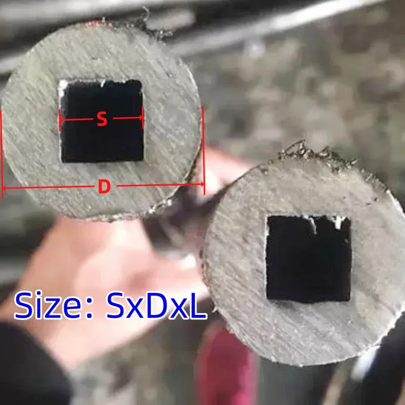 Outer circular inner square steel pipe tube Seamless square steel pipe inside DIY materials