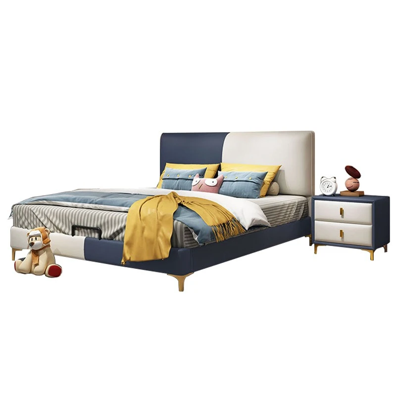 

Solid wood single bed 1.5 meters girl, light luxury high-end bed, minimalist storage bed