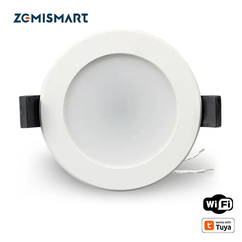 Zemismart 2.5 Inch 7W WiFi RGBCW Led Downlight  Voice Control Alexa Google Home Assistant Home Automation Work with Tuya