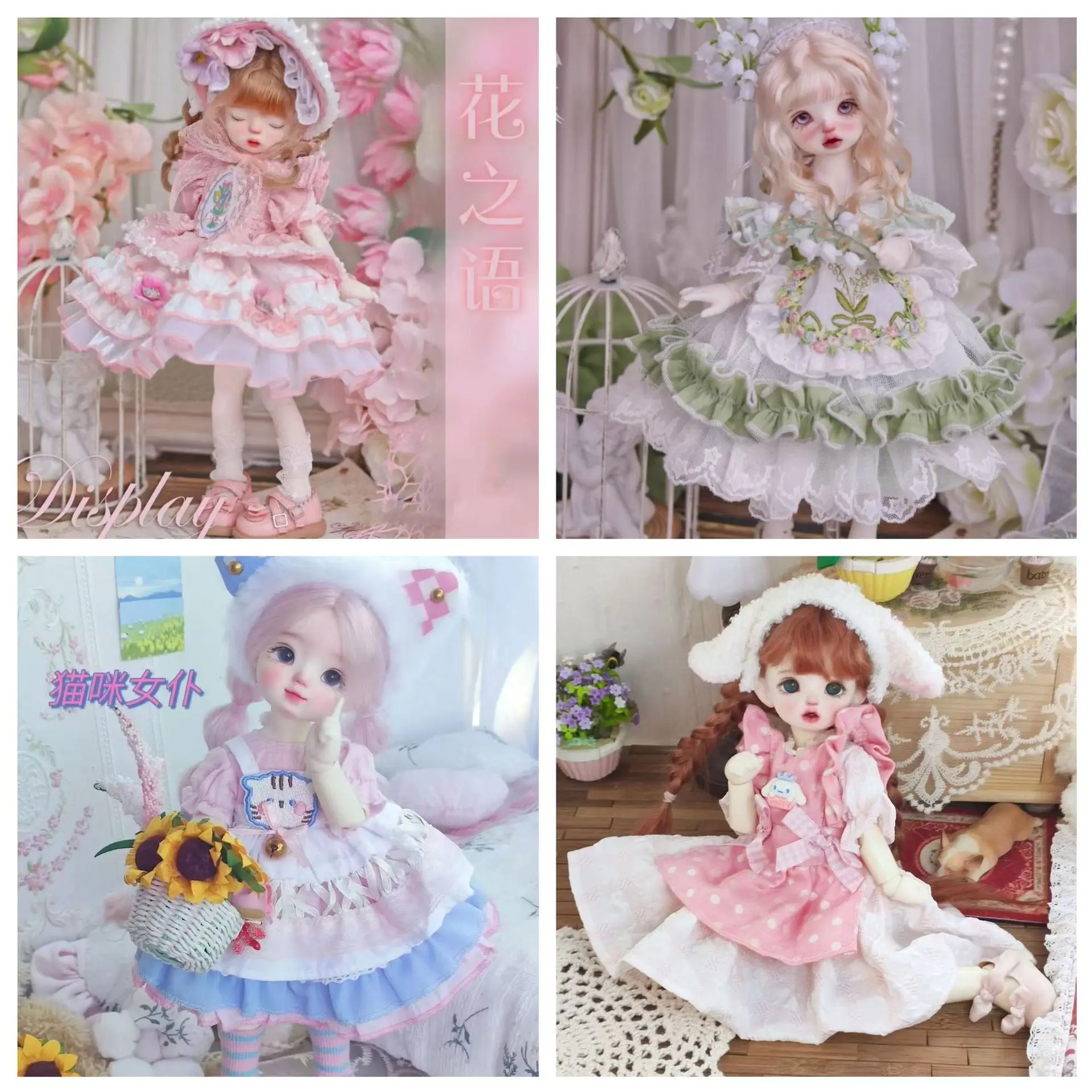 30cm doll only clothes 1/6 bjd doll clothes can be changed into Lolita doll clothes ancient style doll clothes original design