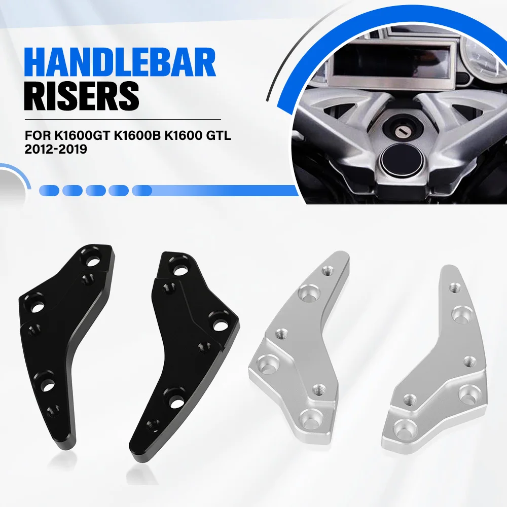 

For BMW K1600GT K1600B K1600 GTL 2012 2013 2014 2015 2016 2017 2018 2019 Motorcycle CNC Handlebar Risers 18mm Height Up Adapters