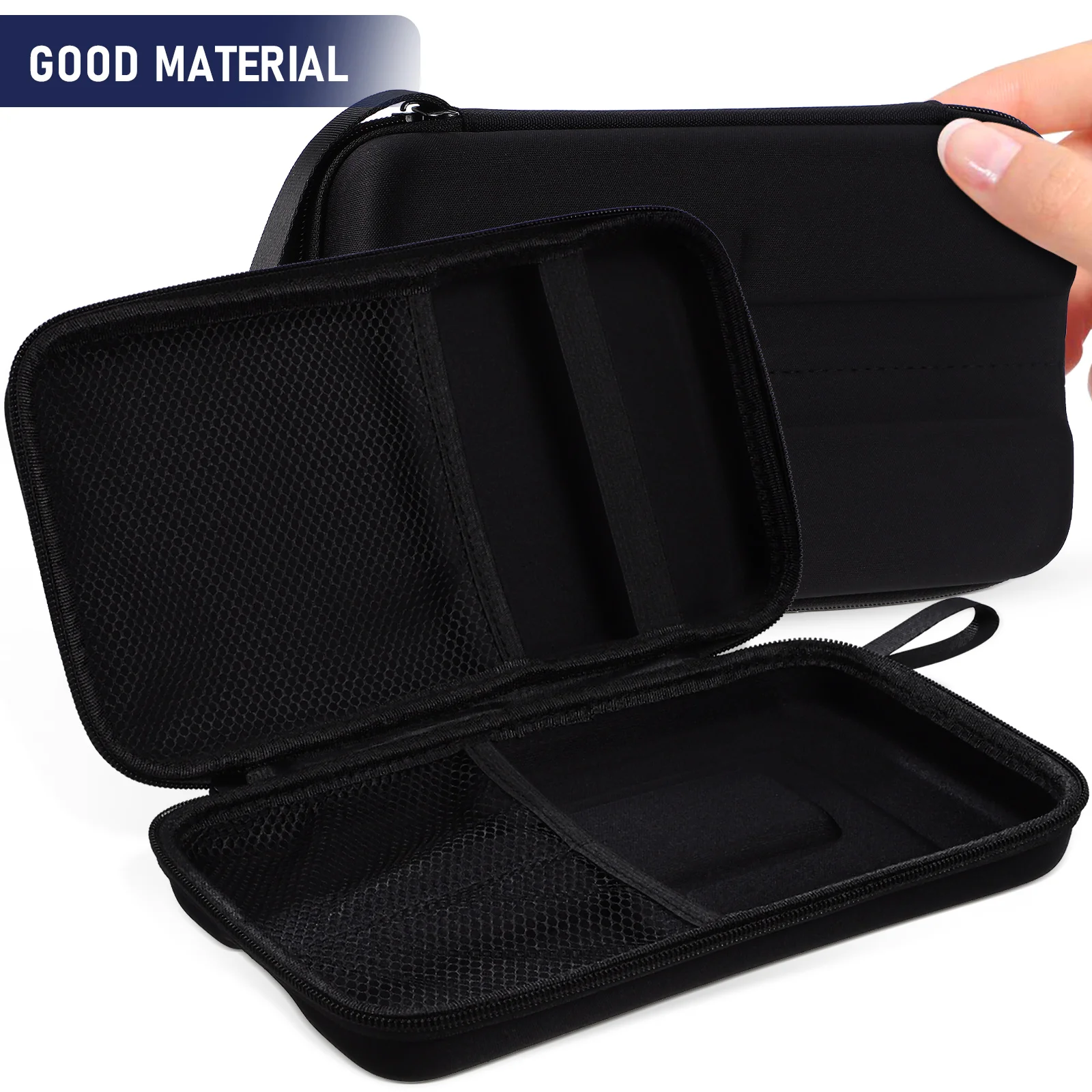 

Portable Storage Box for Microphone Case Dual Wireless Slots PVC Carry Bag Travel Accessories Mic Holder Audio Protective Case