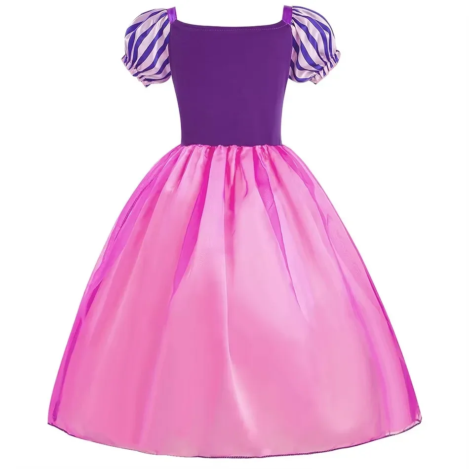 Vestido de Rapunzel para niñas, vestido de Cenicienta, disfraz de Bella, disfraz de princesa para fiesta de cumpleaños, ropa de Elsa de Halloween para niños