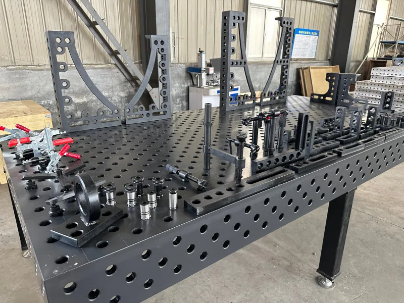 3D welding table material steel cast iron size customization with complete accessories fixture stop bolt lock pin