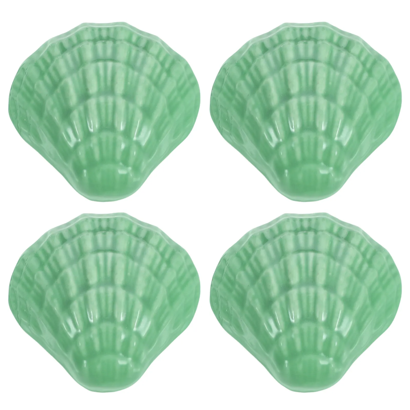 4Pcs Cartoon Shell Cabinet Knobs Long-Lasting Ceramic Door Knobs Stylish Pull Handles for Drawer Cupboard Wardrobe Furniture