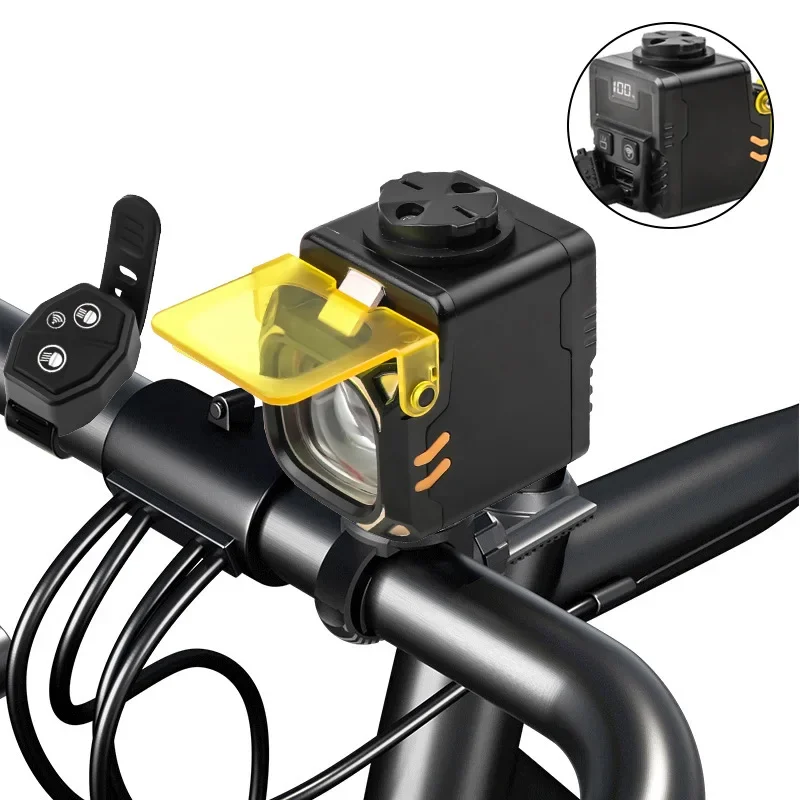 New Q05 MTB Bike Light Rechargeable 3-Color LED Waterproof Remote Control Powerful Cycling Light Outdoor Sports Accessories