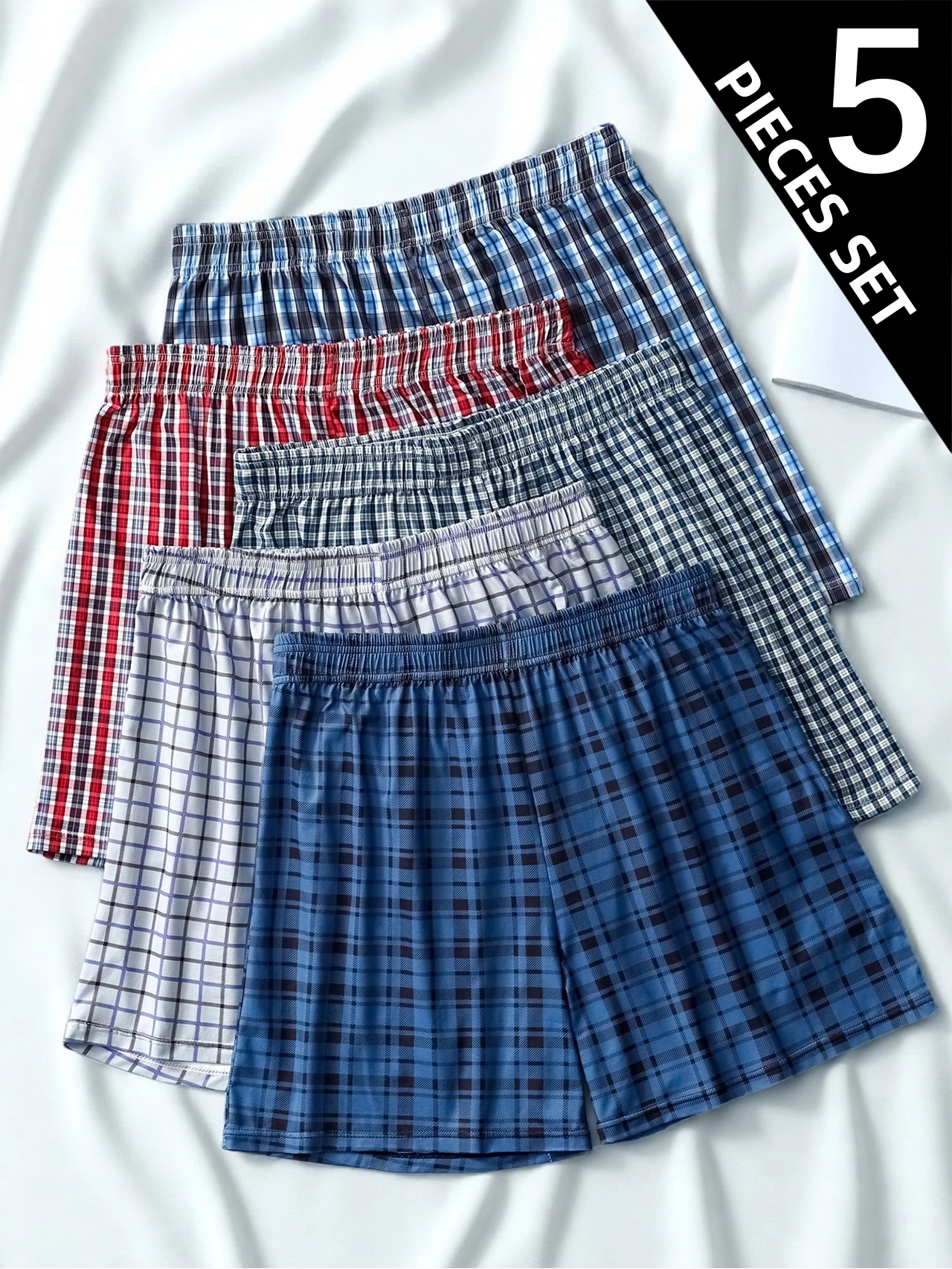 

5 шт. мужское нижнее белье, здоровые мягкие дышащие трусы-боксеры, стильные пляжные шорты, мужские брюки Aloha, повседневные спортивные боксеры, шорты