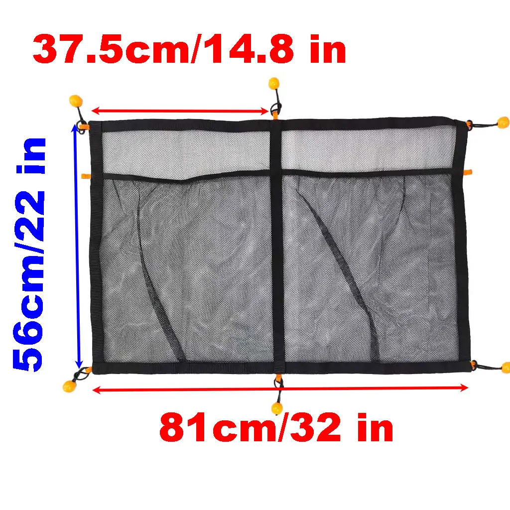 Suspended Tackle Webs Boat Storage Bag Dinghy Marine Boat T-top Extra Storage Boat Overhead Safety Equipment Sotrage Bag