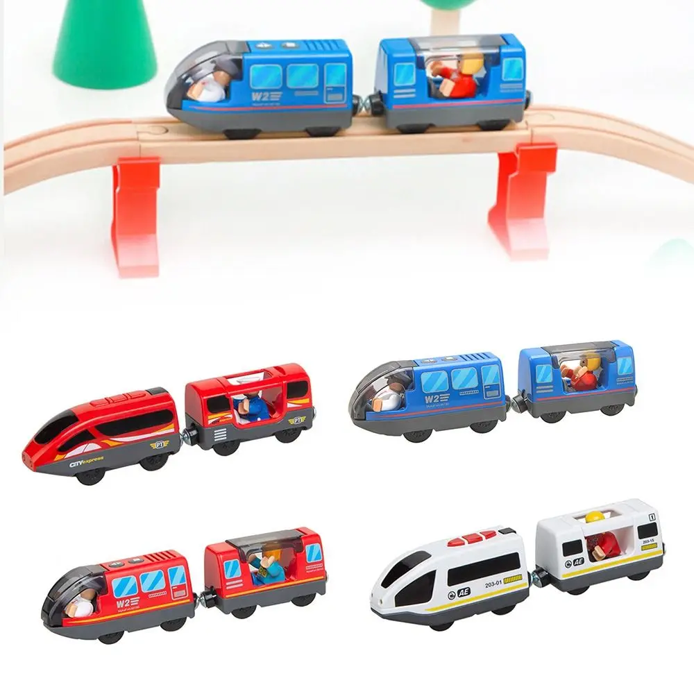 Autospeelgoed Nieuw ontwerp Grappig Compatibel met Brio Toys Trein Houten treinbaan Werkt op batterijen