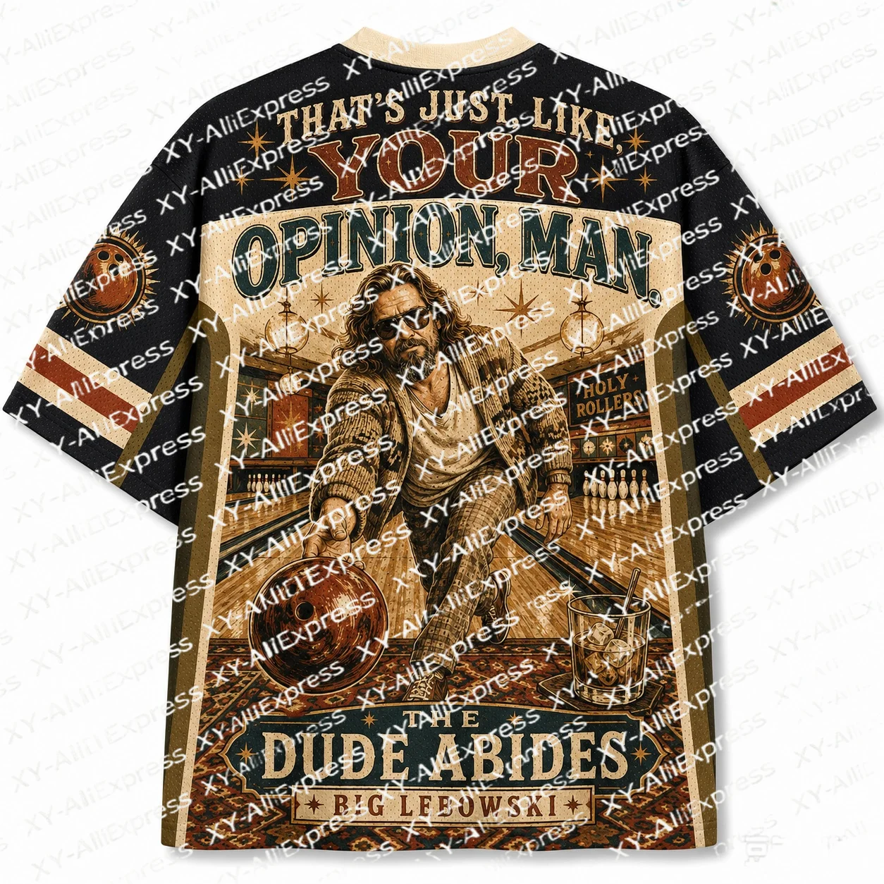 Retro Street Art Style Jersey with Story-rich Faded Portrait. Ideal for Vintage Aesthetic Lovers with Distinctive Taste.