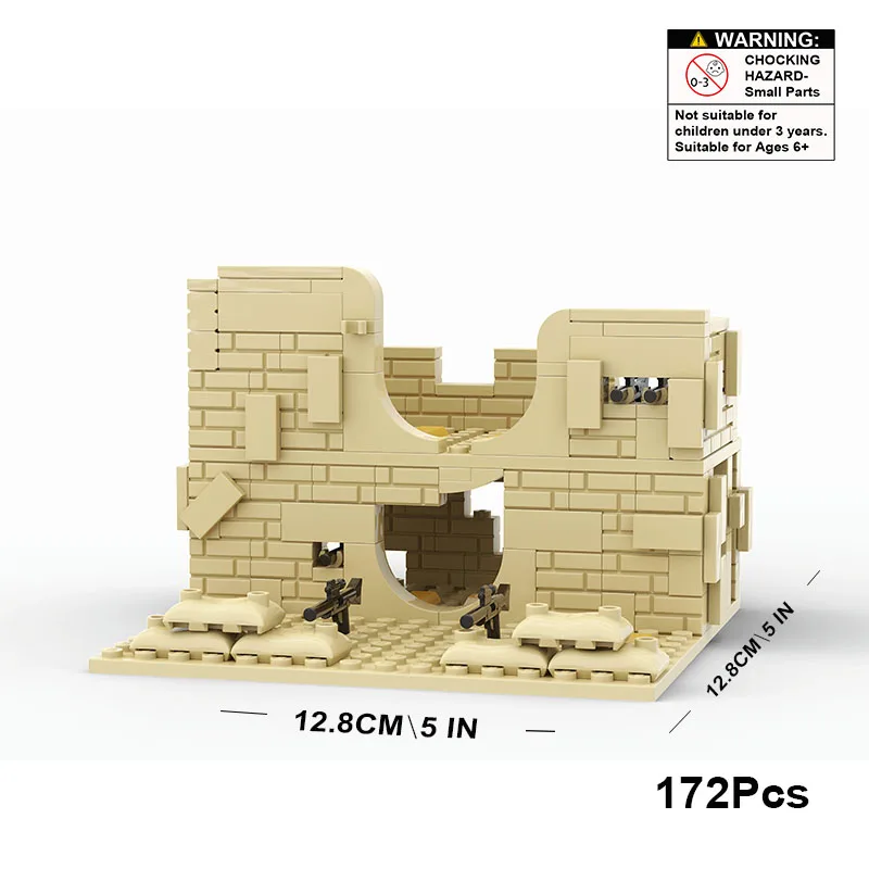 

Desert Series Military Base Hidden Ruins Guard Fortresses, Compatible with Lego Small Brick Building Toys, Stem Education Building Block Enthusiasts' Model Collection