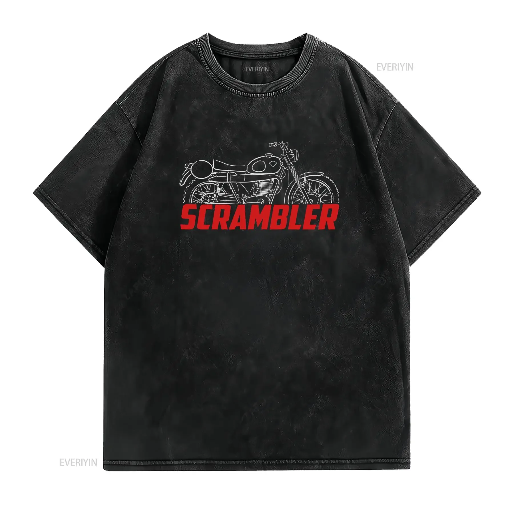 For Maico 360 Scrambler 1967 fans Motorcycle T Shirt vintage Washed streetwear Soft Unisex Comfortable designer clothes graphic