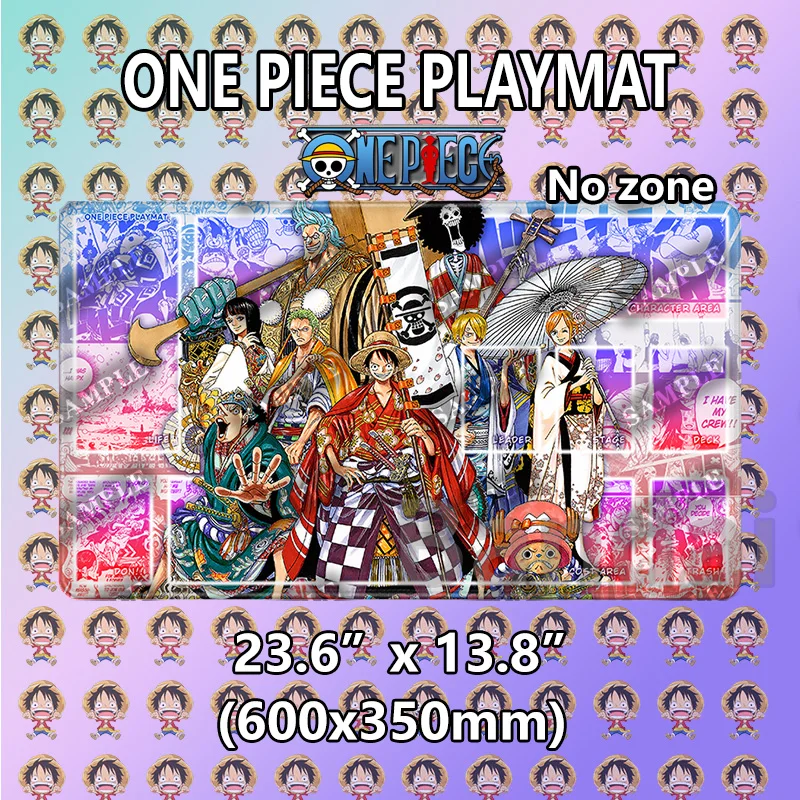 One Piece OPCG Playmat Luffy Zoro Anime TCG Card Game Mat Non-slip Rubber Large Gaming Mouse Pad Desk Mat Card Game Playmat Gift