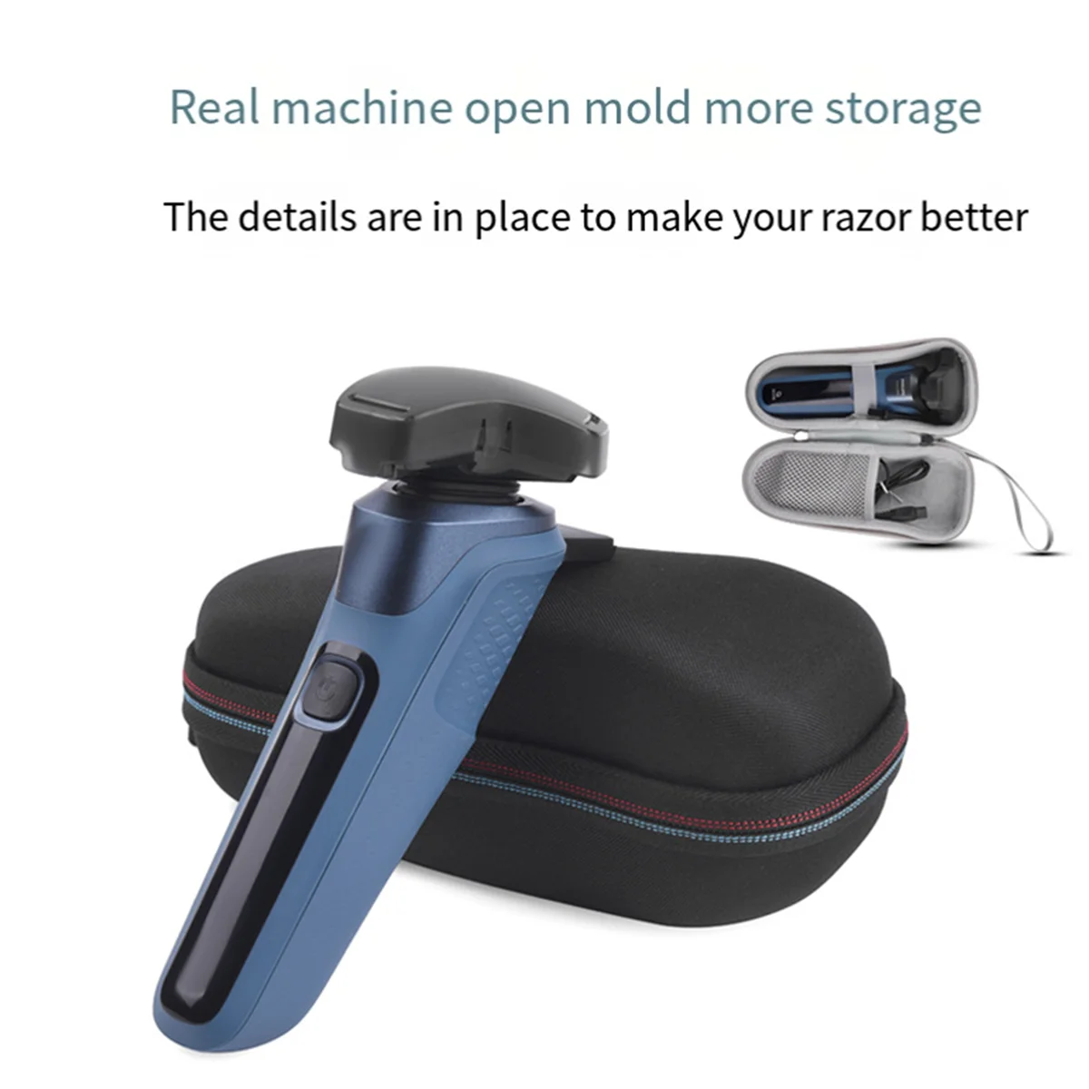 أكياس تخزين ماكينة الحلاقة الصلبة EVA لشركة فيليبس S5535 S5351 حقيبة حمل للسفر لماكينة الحلاقة الكهربائية كما هو موضح