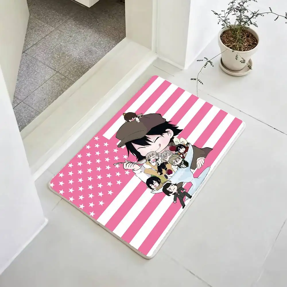 B-Bungo Stray Dogs-S W-Wan Soft Thick Non-Slip Mat for Living Room Bedroom Kitchen Decor Rugs
