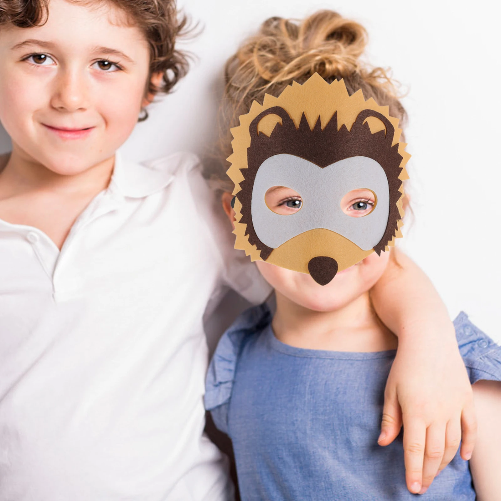 

Animal Funny Cartoon Face Masks for Kids Party Cosplay Halloween Carnival Stage Performance Decorative Eye Masks Plain