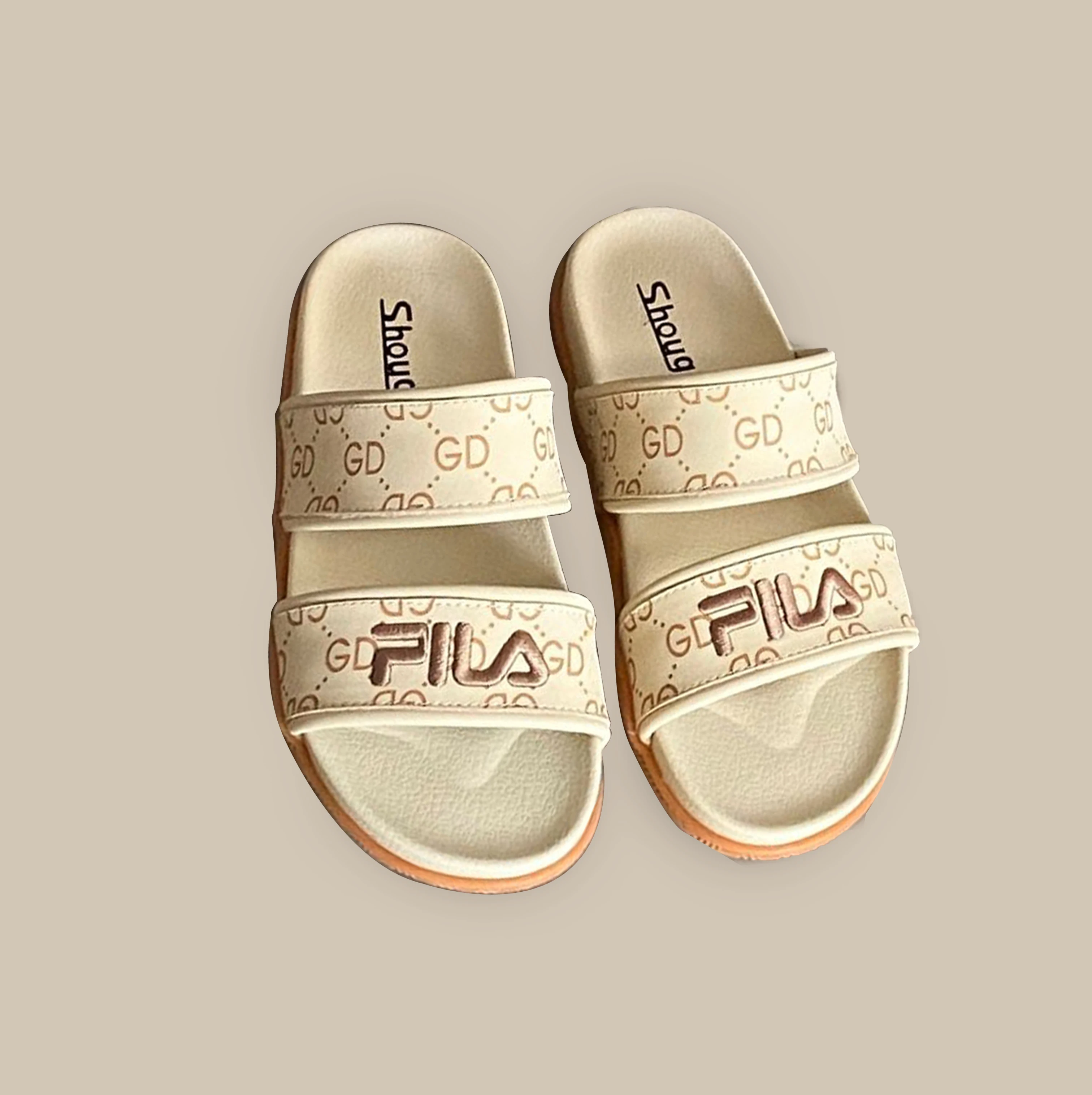 

Summer flat sandals slippers for women Cork Footbed Slides Open Toe Slip on Slipper 2 Straps Flat Sandals