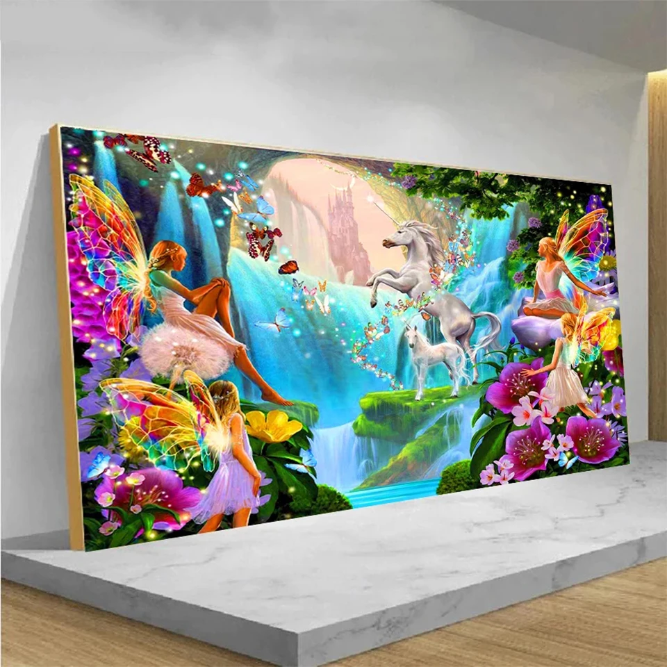 Fantasy Fairy Tale World Diy Diamond Painting 2022 new Unicorn full Diamond Mosaic Cross Stitch Embroidery  home Decor YG3045