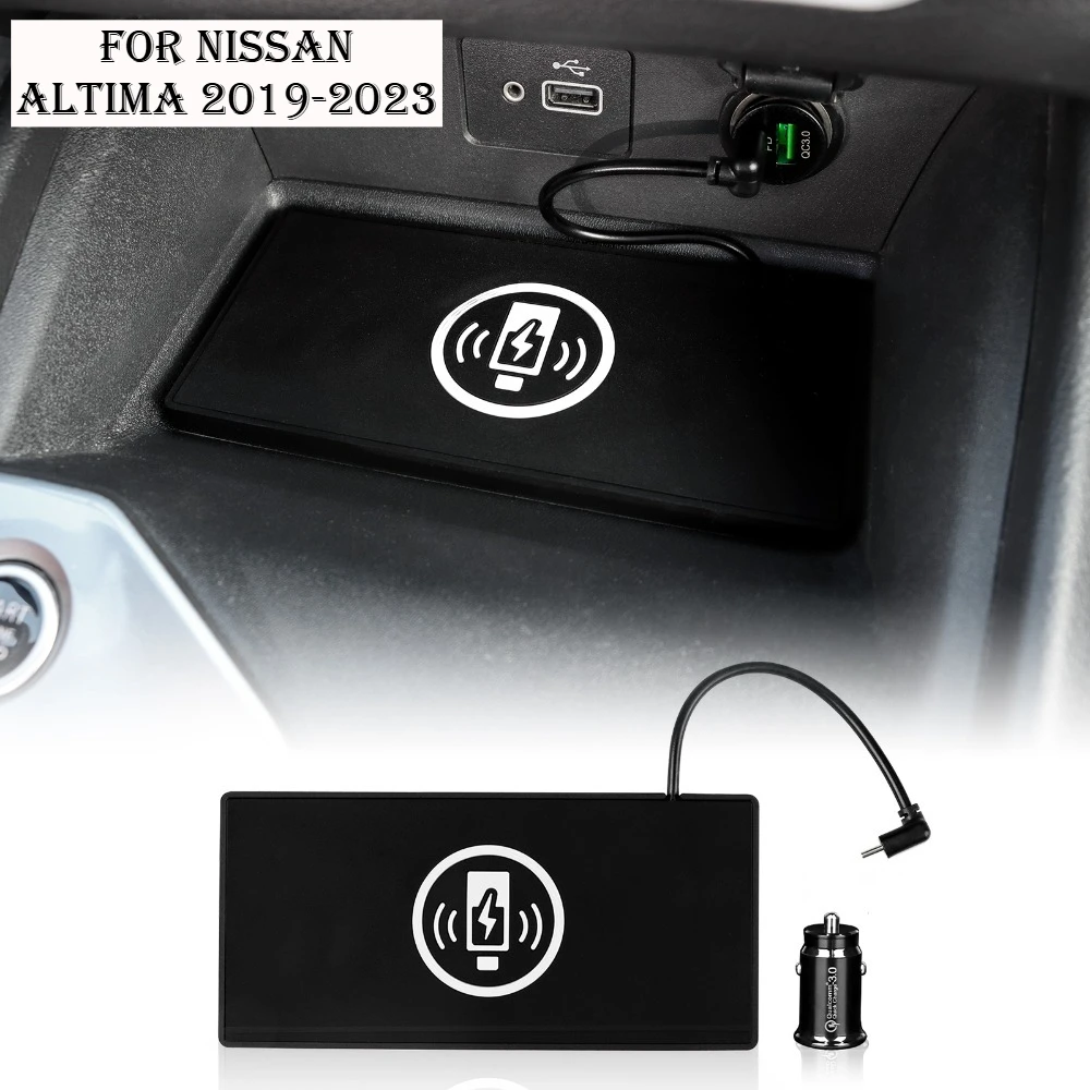 Car Wireless Charger Pad Trim Stable Fast Charging For VW Jetta 2019-2023 Auto Center Console Storage Box Decoration Accessories