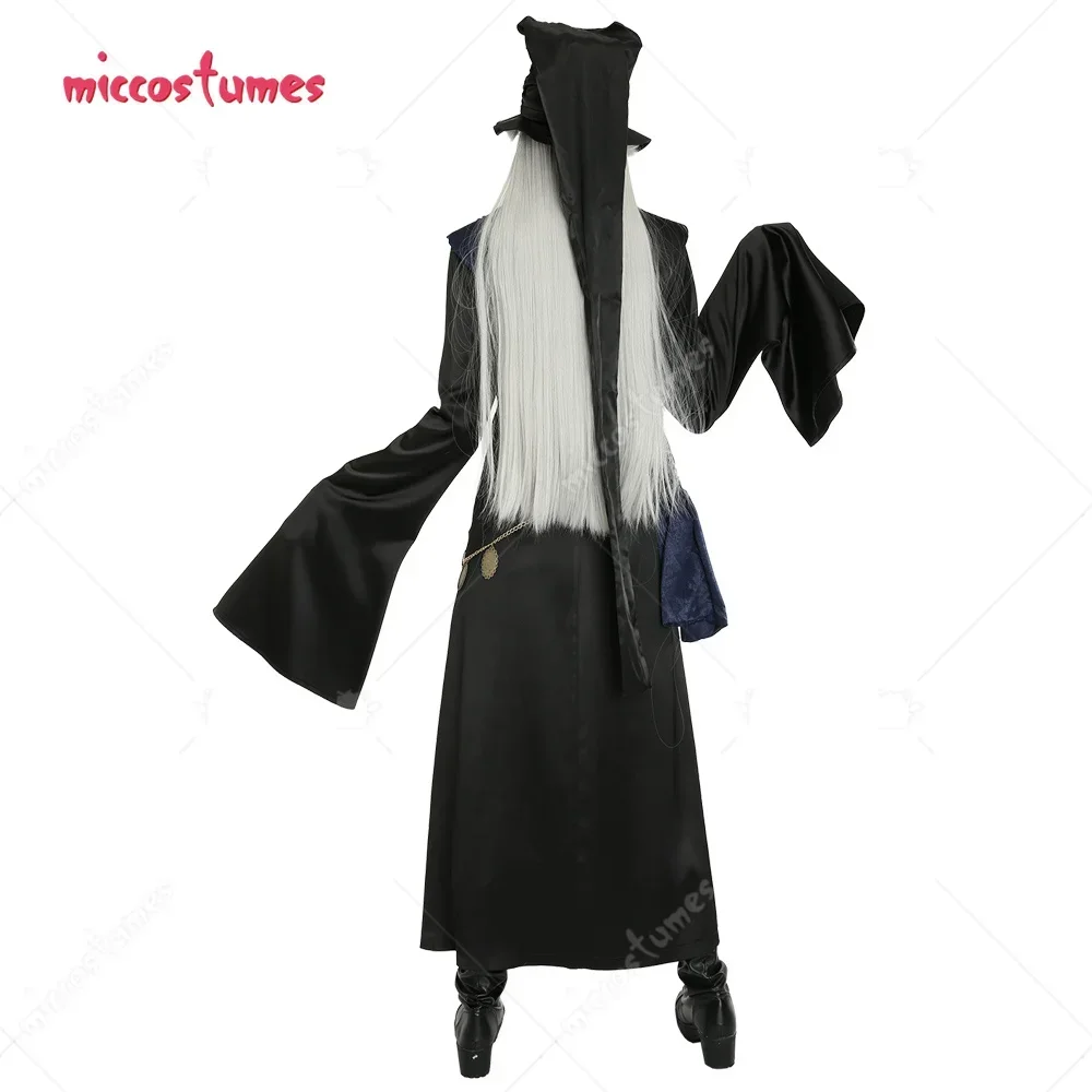 Miccostumes Women\'s Undertaker Grim Reaper Cosplay Costume Outfit with Hat