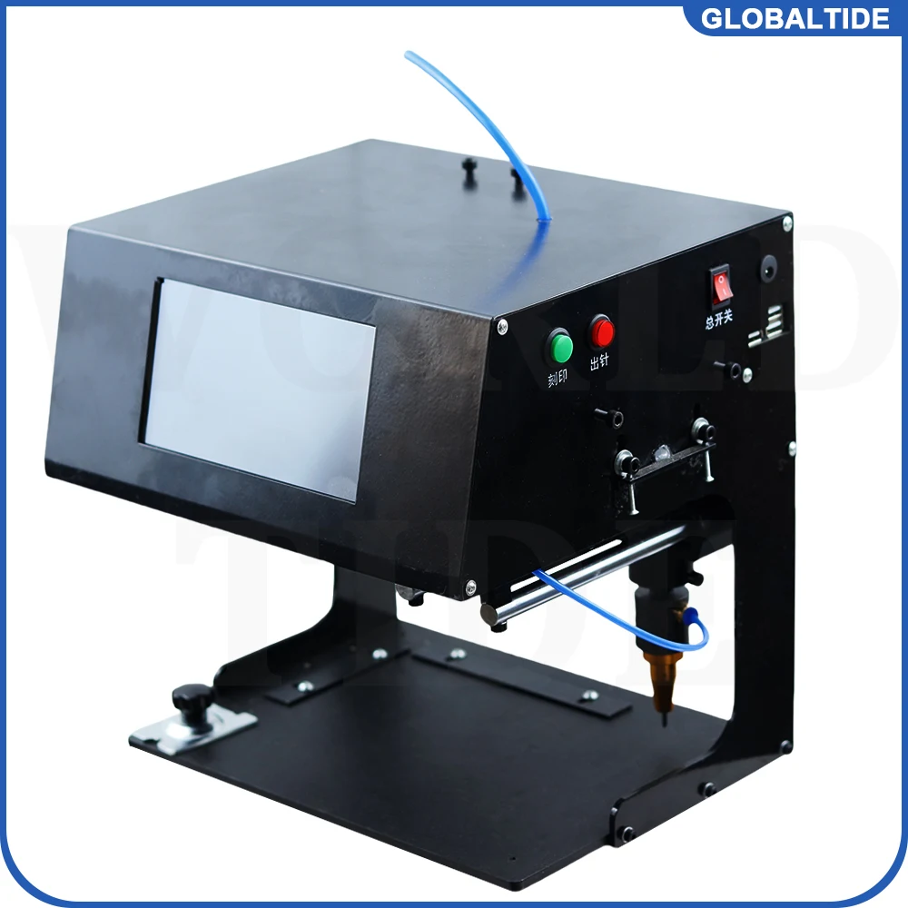 Nameplate Metal Marking Machine Pneumatic Electric Engraver Touch Screen Nameplate Marker Chassis Number Plotter