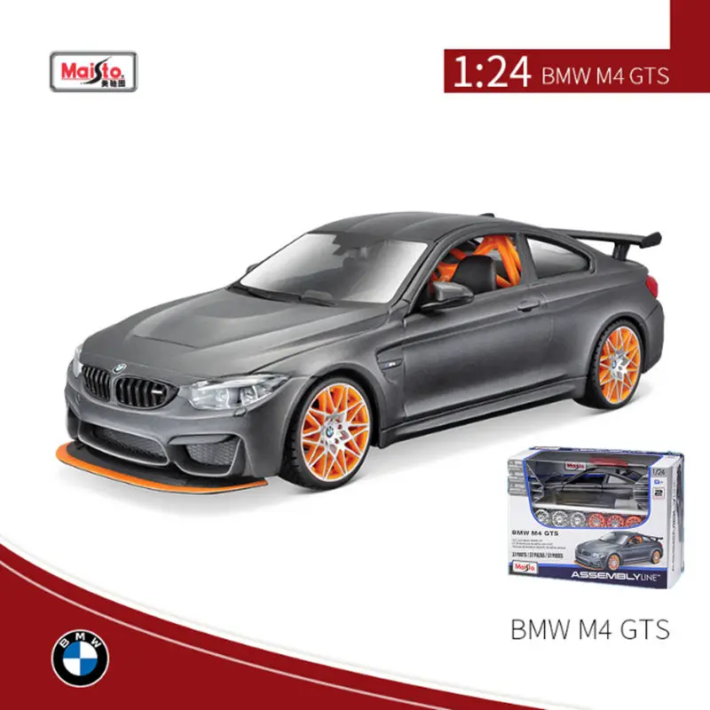 Maisto 1:24 BMW M4 GTS Assembly Version Alloy Car Model Diecast Metal Toy Car Model High Simulation Collection Children Toy Gift