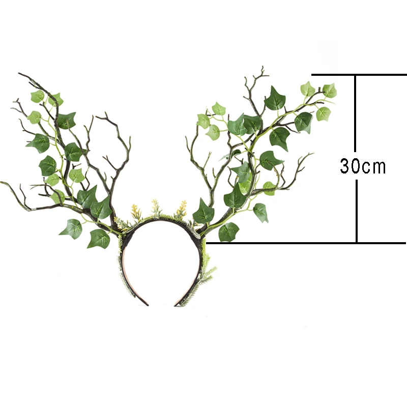 Halloween Trajes Headband, Witch Tree Ramos Folhas, Festa Headband, Fada Hairband, Acessórios Góticos