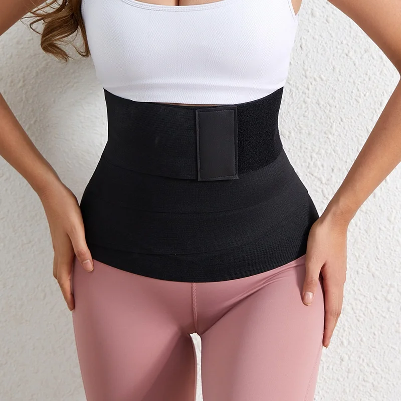 Waist Belt For Women, Abdomen Reduction, Belly Wrapping And Abdominal Tightening, Velcro Trainer, Elastic Binding Waist Seal