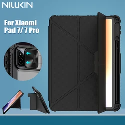 NILLKIN For Xiaomi Pad 7 Pro Magnetic Case For Xiaomi Pad 7 Case Multi-angle Folding Camera Protection Cover With Pencil Holder