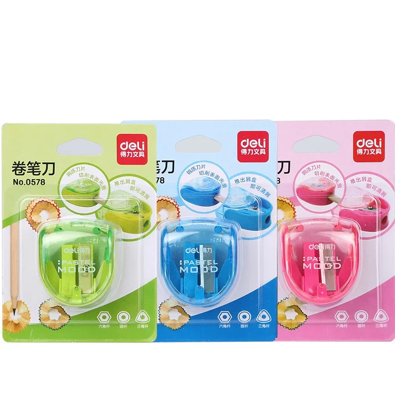 Portable Mini Pencil Sharpener Manual Pencil Cutter for Kids Primary School Students Home School Office Stationery