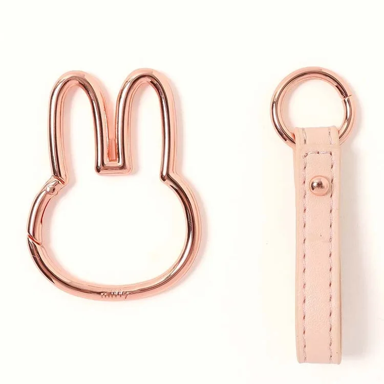 Kawaii الهاتف المحمول سيارة مفتاح قلادة ميفي المفاتيح قلادة لطيف أرنب الربيع مشبك هدية #6