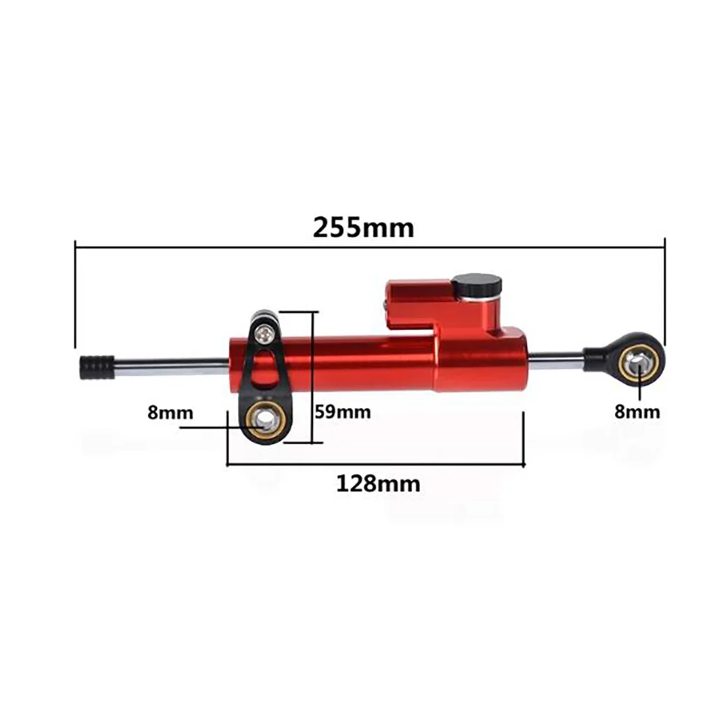 Universal Modified Titanium Ruler Directional Damper For Motorcycles, Titanium Ruler For Anti-Swing Balancing Rod