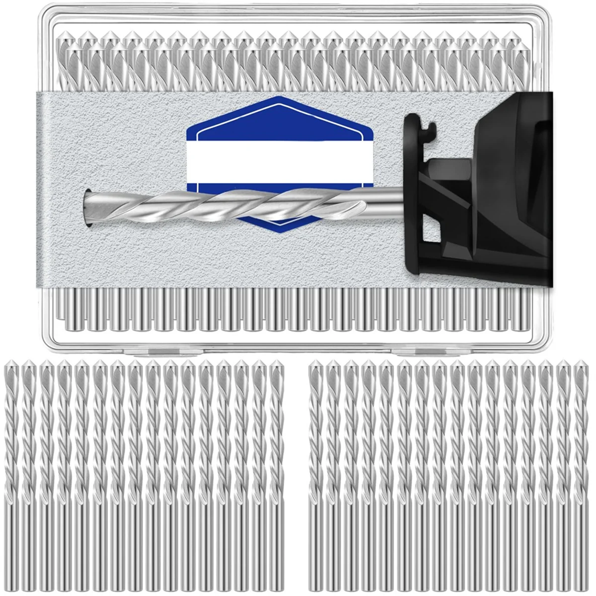 50 Pieces Drywall Drill Bits Pilot Point Cutting Drill Bits Diameter Drywall Router for Spiral Saws (5/32 Inch)